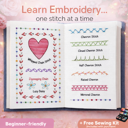 Petal Woven: Embroidery Booklet + Kit